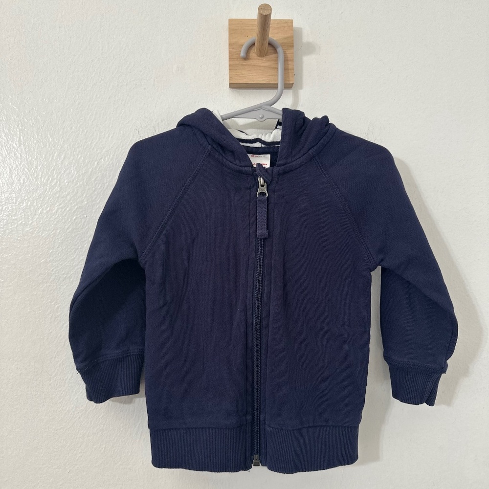 Hanna Andersson Zip Up Jacket Ears on Hood 2T